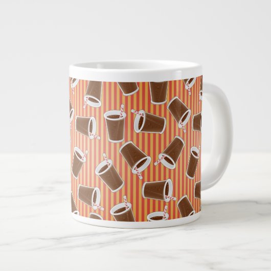 Grande Tasse Motif d'aliments de préparation rapide (Devant droit)