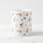 Grande Tasse Motif d'amis animaux de bois mignon (Devant)