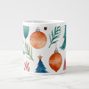 Grande Tasse Motif d'arbre de Noël
