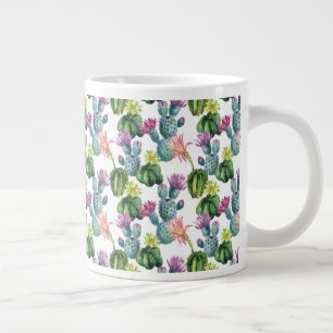 Grande Tasse Motif d'art Cacti