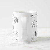 Grande Tasse Motif d'art de Forest Line (Dos)