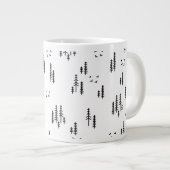 Grande Tasse Motif d'art de Forest Line (Devant droit)