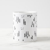 Grande Tasse Motif d'art de Forest Line (Devant)