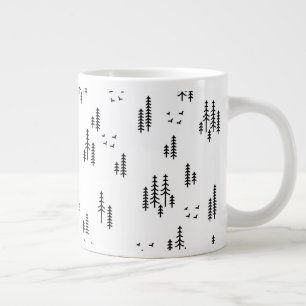 Grande Tasse Motif d'art de Forest Line