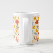 Grande Tasse Motif d'automne feuille colorée (Dos)