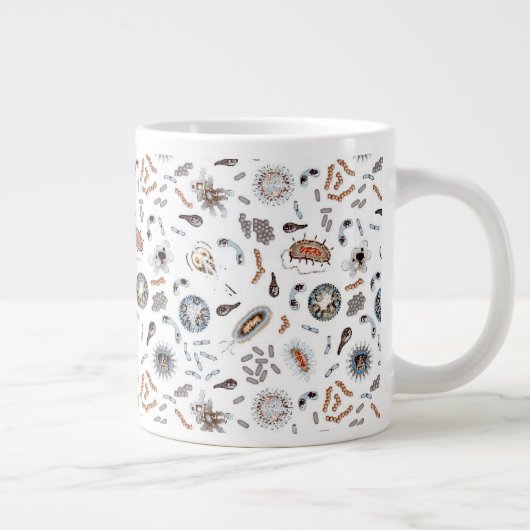 Grande Tasse Motif de bactéries et de virus (Droite)