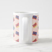 Grande Tasse Motif de bande audio Retro Neon (Dos)
