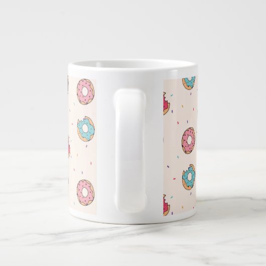 Grande Tasse Motif de beignets sucrés (Dos)