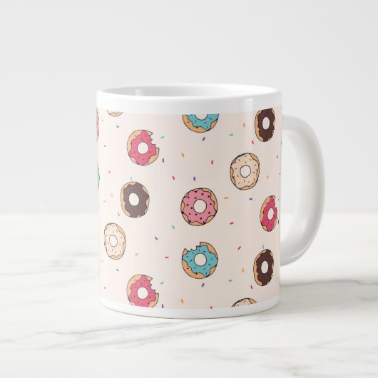 Grande Tasse Motif de beignets sucrés (Devant droit)