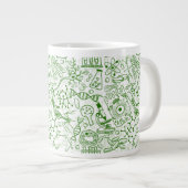 Grande Tasse Motif de biologie verte (Devant droit)