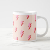 Motif de boulon de foudre rose