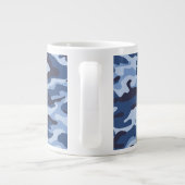 Grande Tasse Motif de camouflage bleu foncé (Dos)