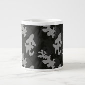 Grande Tasse Motif de camouflage noir (Devant)