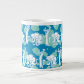 Grande Tasse Motif de caractères bleu Weasel & Baboon (Devant)