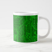 Grande Tasse Motif de carte électronique de vert (Droite)