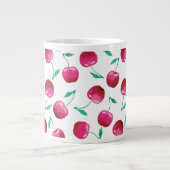 Grande Tasse Motif de cerise aquarelle (Devant)