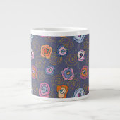 Grande Tasse motif de champ rose Abstrait (Devant)