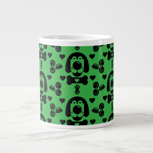 Grande Tasse Motif de chien (Devant)