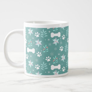 Grande Tasse Motif de chiens et d'os de vacances