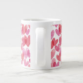 Grande Tasse Motif de coeur aquarelle (Dos)