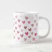 Grande Tasse Motif de cœur rose mignon – Design romantique et é (Droite)