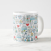 Grande Tasse Motif de conception Médicale (Devant droit)