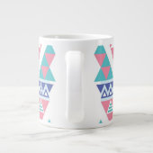 Grande Tasse motif de couleur aztèque tribal (Dos)