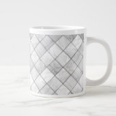 Grande Tasse Motif de courtepointe Argent Faux (Droite)