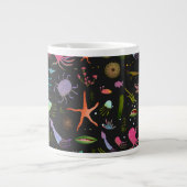 Grande Tasse Motif de créatures de mer (Devant)