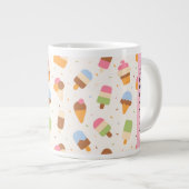 Grande Tasse Motif de crème glacée, cône de crème glacée, Votre (Devant droit)