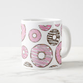Grande Tasse Motif De Donuts, Donuts Roses, Donuts Blancs (Devant droit)