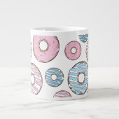 Grande Tasse Motif De Donuts, Donuts Roses, Donuts Bleus (Devant)