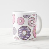 Grande Tasse Motif De Donuts, Donuts Roses, Donuts Violets (Devant droit)