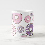 Grande Tasse Motif De Donuts, Donuts Roses, Donuts Violets (Devant)