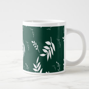 Grande Tasse motif de feuille