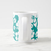 Grande Tasse Motif de fleurs d'Hibiscus (Dos)