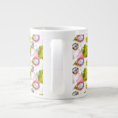 Grande Tasse Motif de fruits texturés à main libre (Dos)