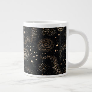 Grande Tasse Motif de galaxie Gold Star Constellation
