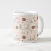 Grande Tasse Motif de hérisson de bois mignon (Devant droit)