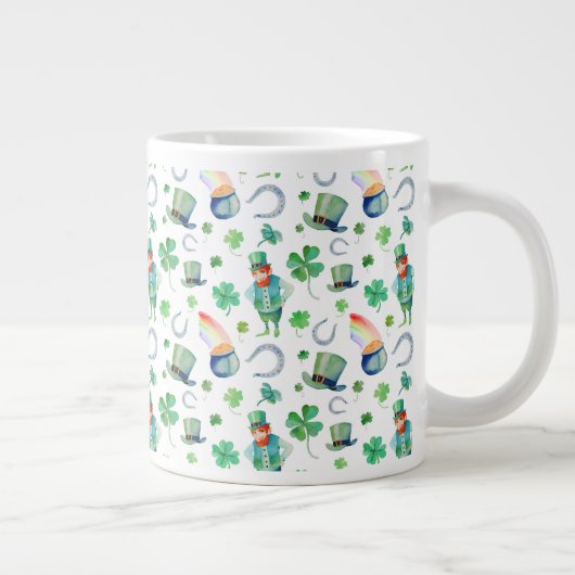 Grande Tasse Motif de la fête de la Saint-Patrick (Droite)