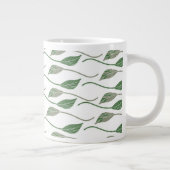 Grande Tasse Motif de la feuille botanique (Droite)