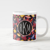 Grande Tasse Motif De La Grenouille Amoureuse| Monogramme (Droite)