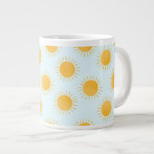 Grande Tasse Motif de la journée du Doodle Sunshine (Devant droit)