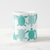 Grande Tasse Motif de la tortue Turquoise (Devant)