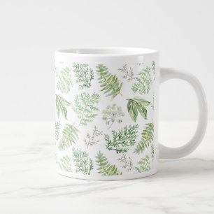 Grande Tasse Motif de la verdure forestière