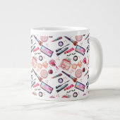 Grande Tasse Motif de maquillage aquarelle (Devant droit)