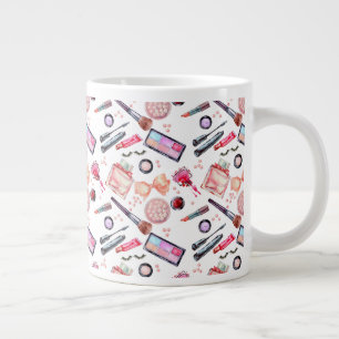 Grande Tasse Motif de maquillage aquarelle