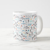 Grande Tasse Motif de montagne (Devant droit)