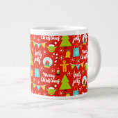 Grande Tasse Motif de Noël festif (Devant droit)