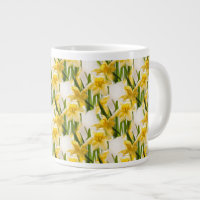 Motif de papier peint de jonquille jaune